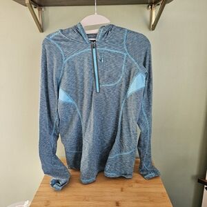 Blue Striped Pullover Hoodie Size M, REI